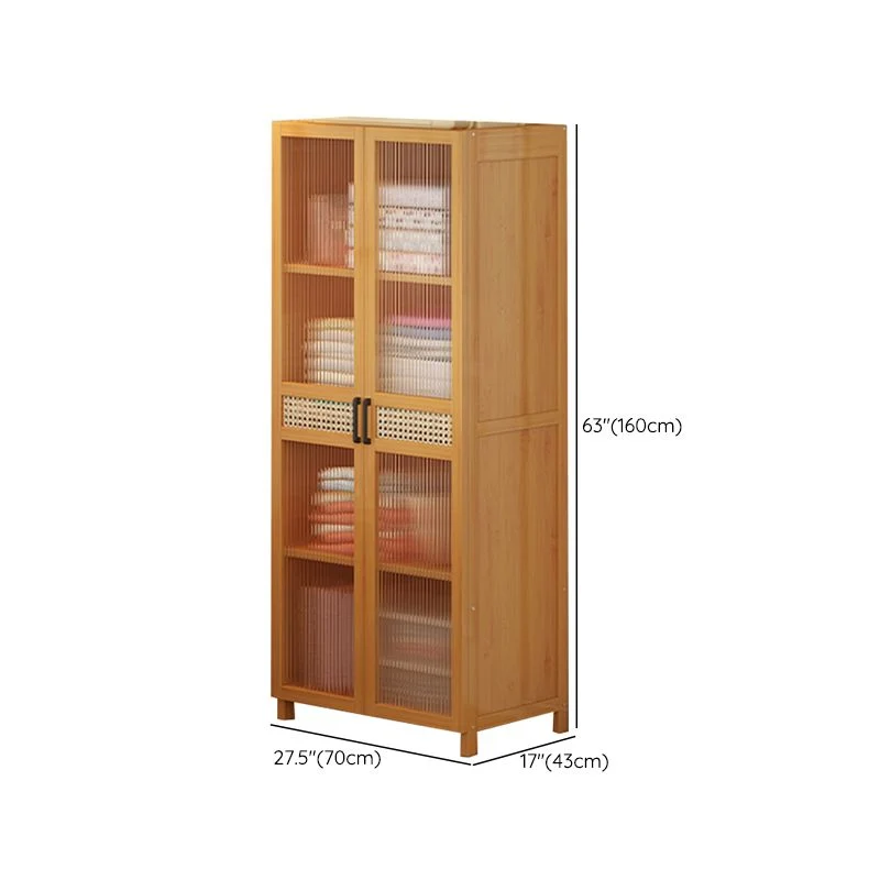 Armario independiente de madera Armario moderno con patas y estantes Clearhalo