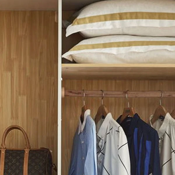 Armario independiente de madera blanca Armario moderno con patas de madera maciza Clearhalo