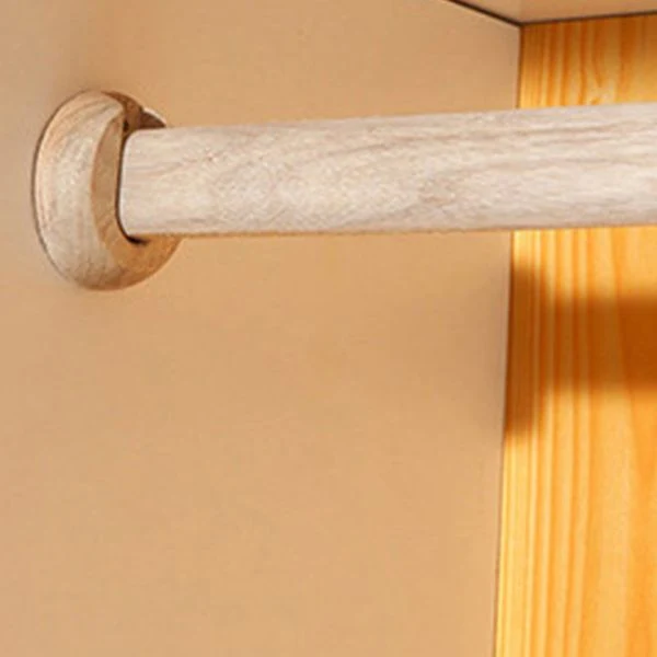 Armario independiente de madera blanca Armario moderno con patas de madera maciza Clearhalo