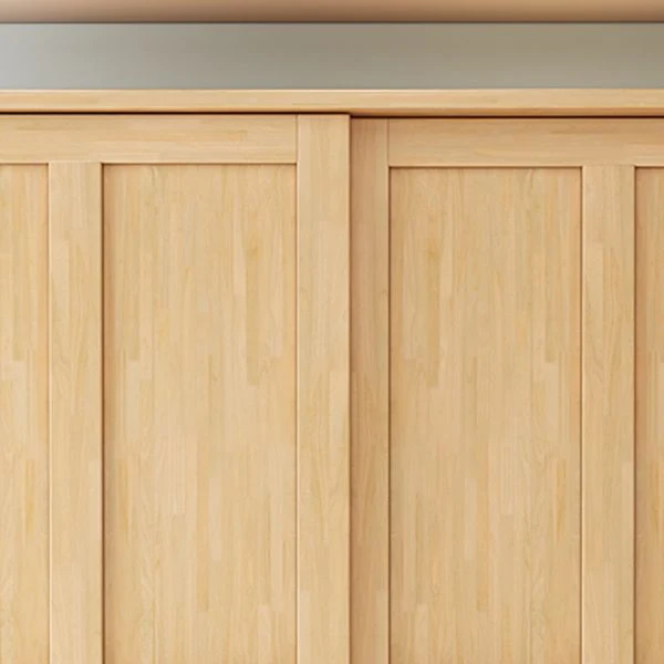 Armario independiente de madera maciza Armario moderno con 2 puertas y 1 cajón Madera Clearhalo