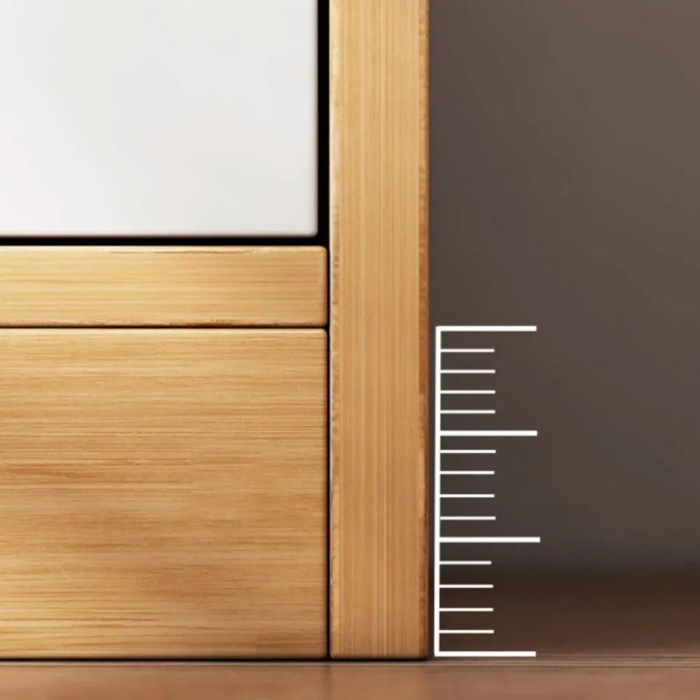 Armario independiente de madera moderno Armario multifuncional con puerta batiente Madera Clearhalo