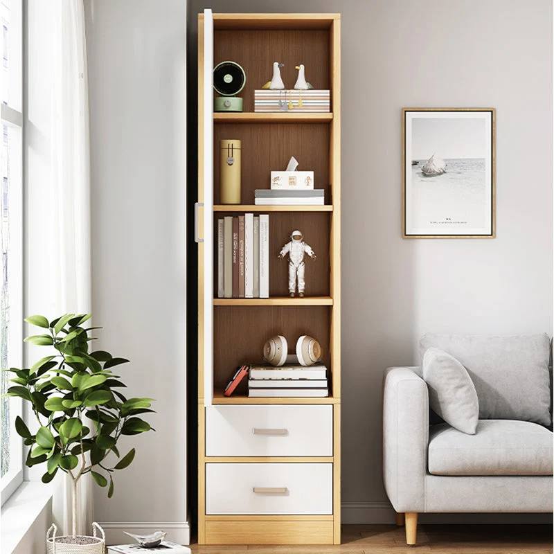 Armario independiente de madera moderno Armario multifuncional con puerta batiente Madera Clearhalo