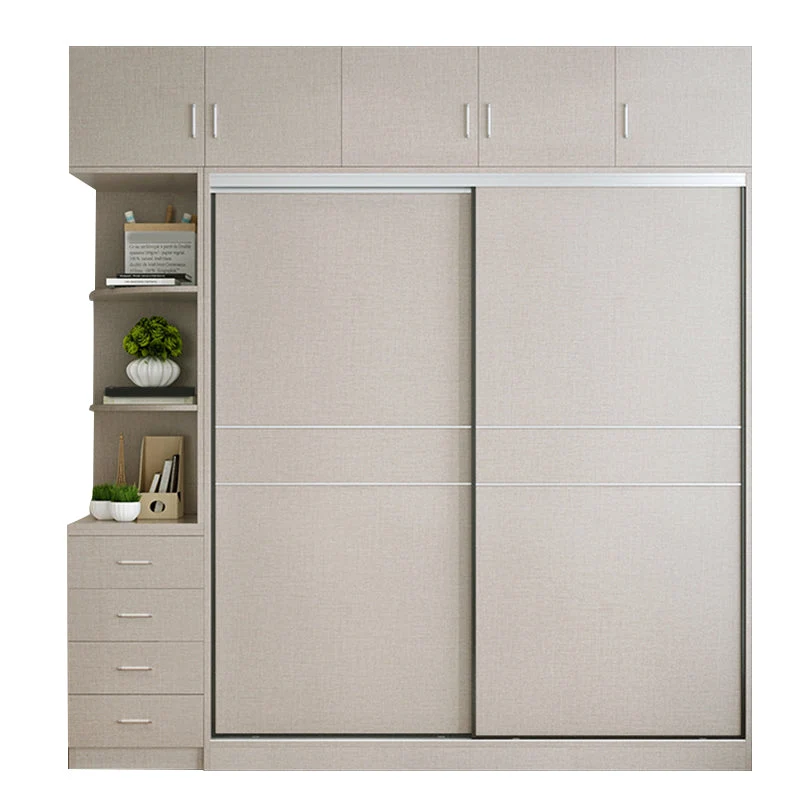 Armario independiente moderno de madera artificial con puertas corredizas para sala de estar Clearhalo