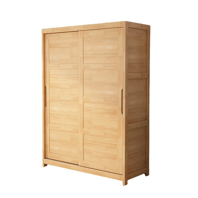 Armario independiente tradicional de madera maciza de caucho Nuez Clearhalo