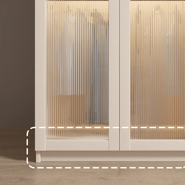 Armario de madera blanca Armario moderno con puertas de cierre suave Clearhalo