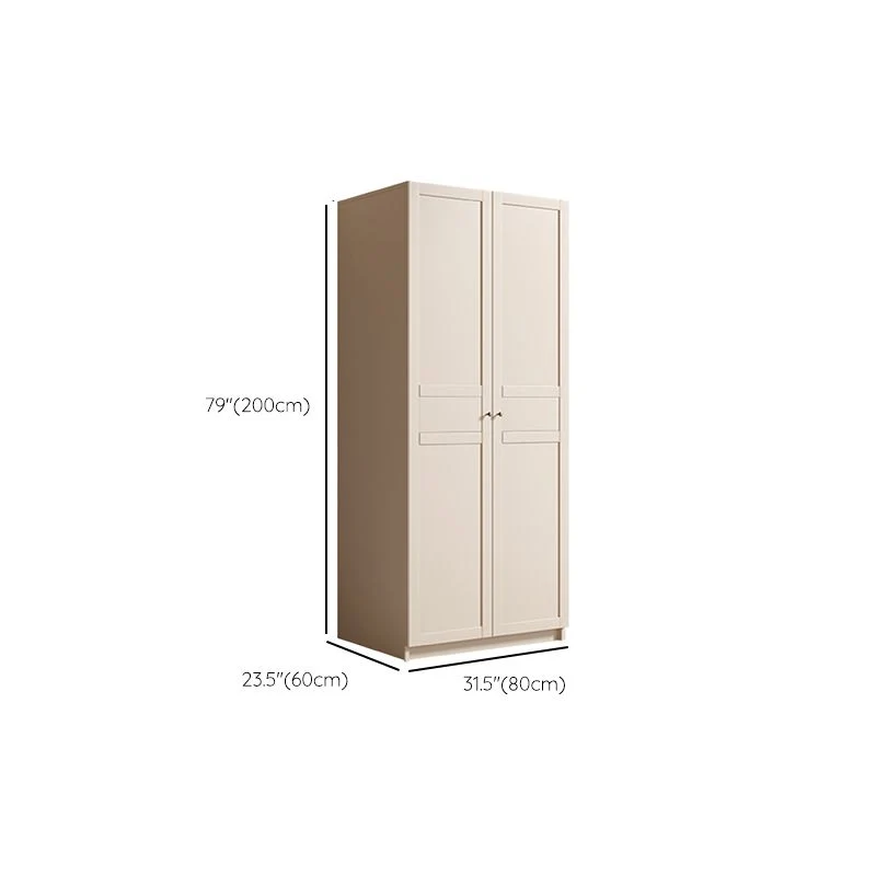 Armario de madera blanca Armario moderno con puertas de cierre suave Clearhalo