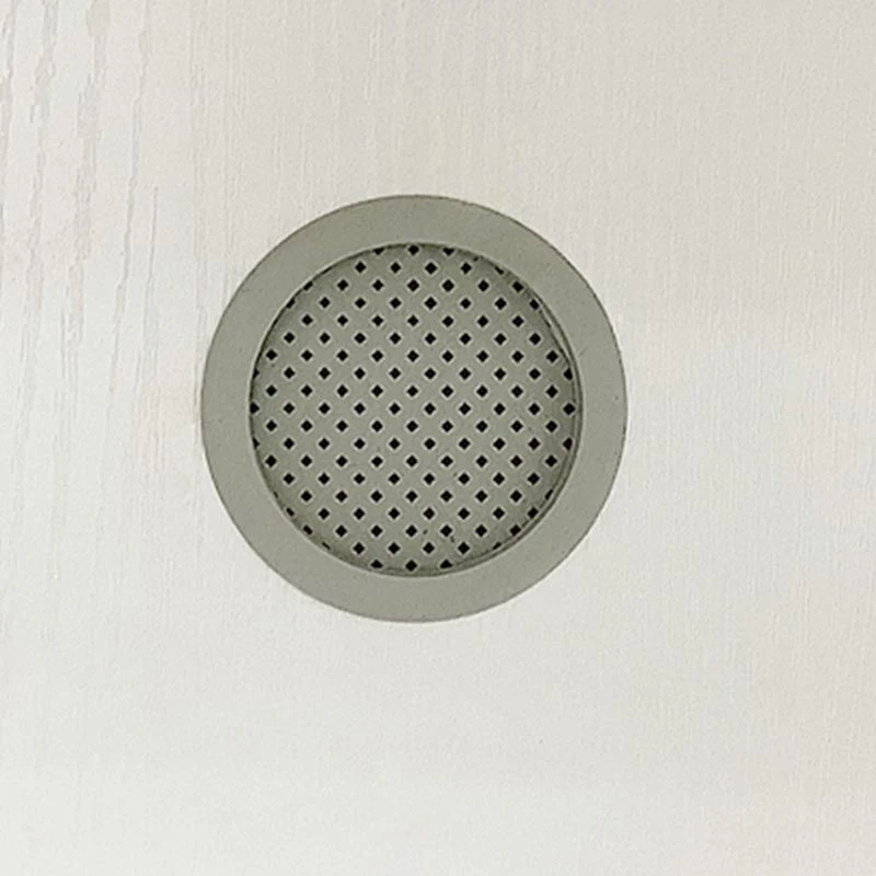 Armario de madera blanca con cajones y armario de almacenamiento con barra para colgar ropa Clearhalo