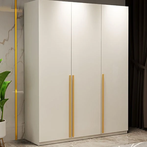 Armario de madera contemporáneo, color blanco, puerta de cierre suave, armario con 1 puerta Clearhalo