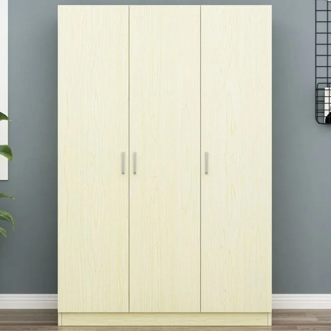 Armario de madera de estilo contemporáneo, armario con puerta de cierre suave para dormitorio Blanco Clearhalo