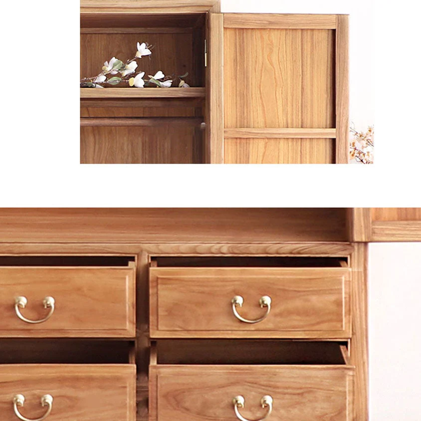 Armario de madera de estilo moderno Armario Armario Armario con barra para ropa Marron Clearhalo