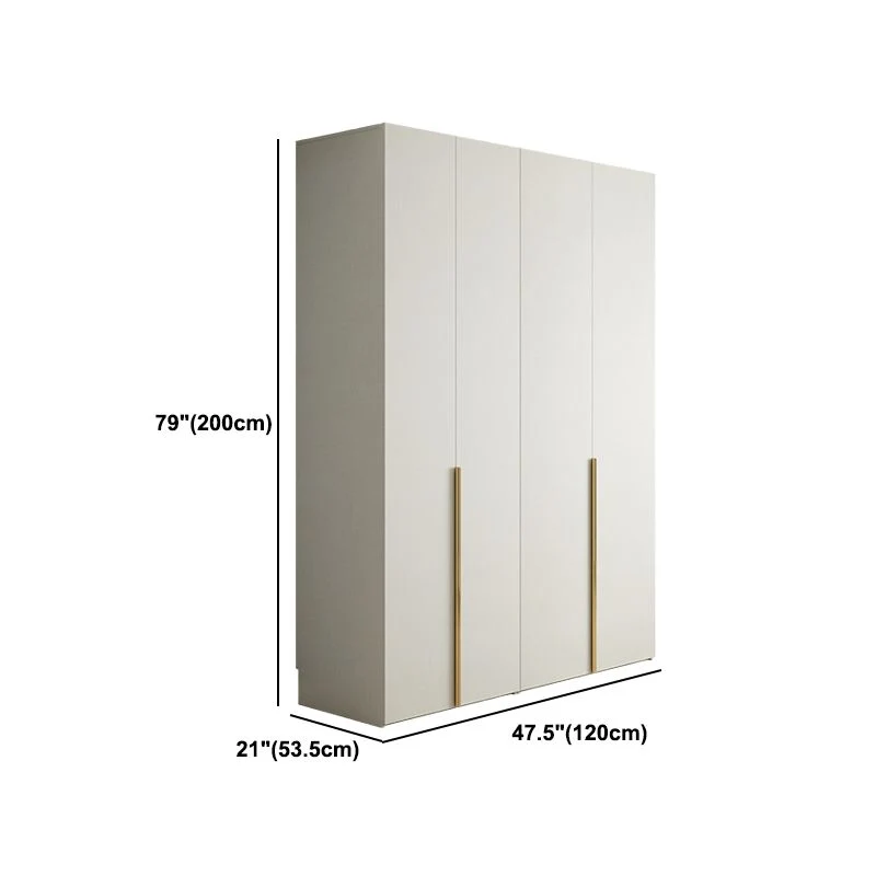 Armario de madera de ingenierí Armario Armario blanco moderno para dormitorio Clearhalo
