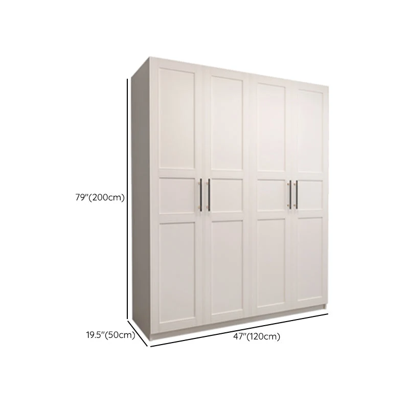 Armario de madera de ingenierí Armario Armario guardarropa blanco moderno Clearhalo