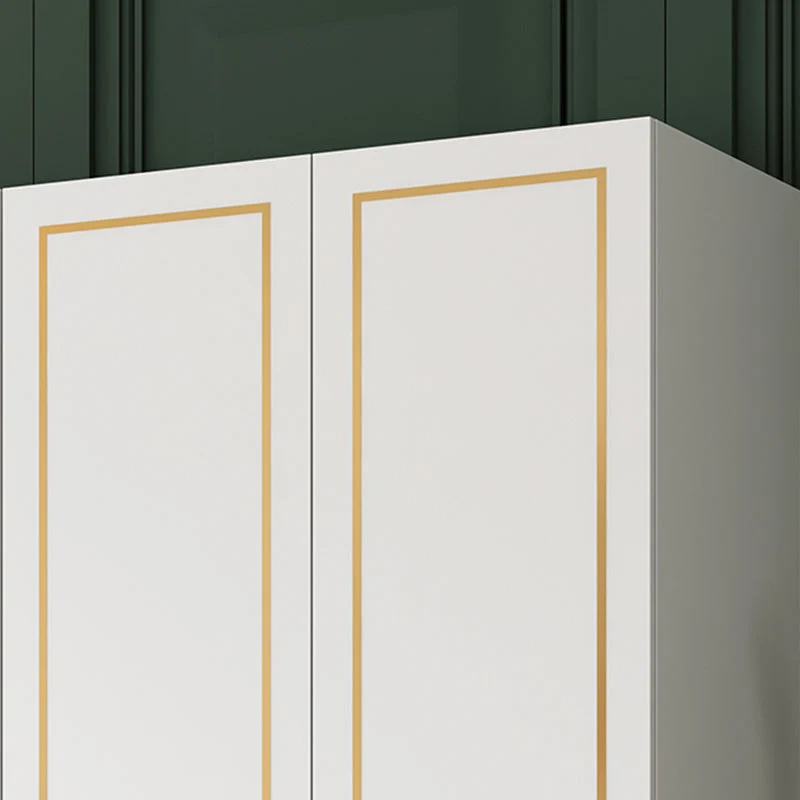 Armario de madera de ingenierí blanco Armario guardarropa moderno Clearhalo