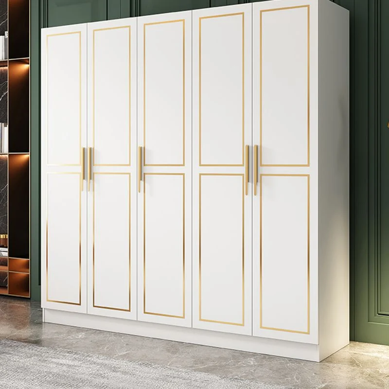 Armario de madera de ingenierí blanco Armario guardarropa moderno Clearhalo