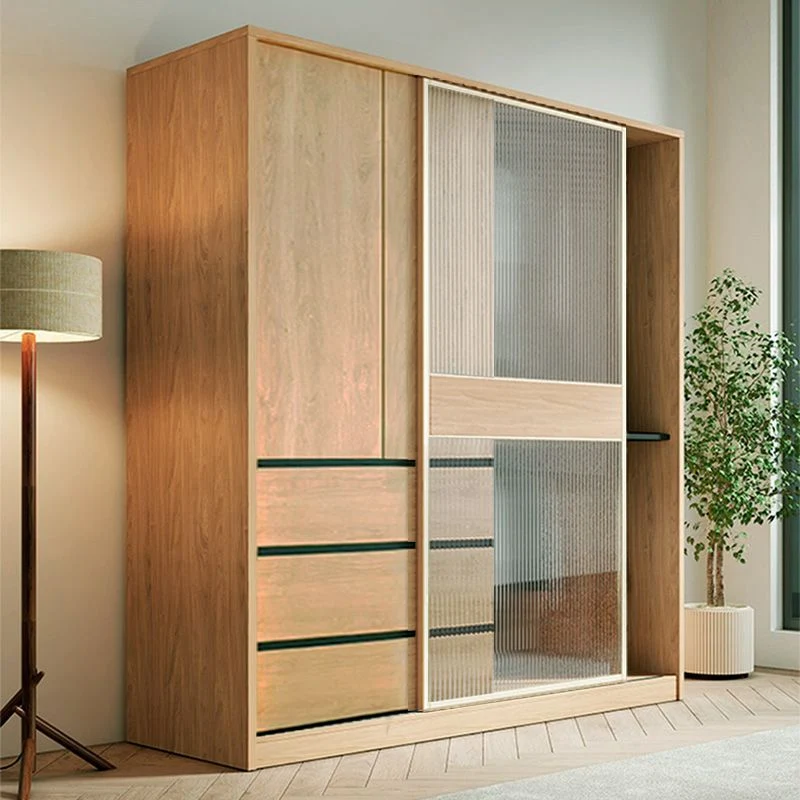 Armario de madera de ingenierí con cajón Armario guardarropa moderno Clearhalo