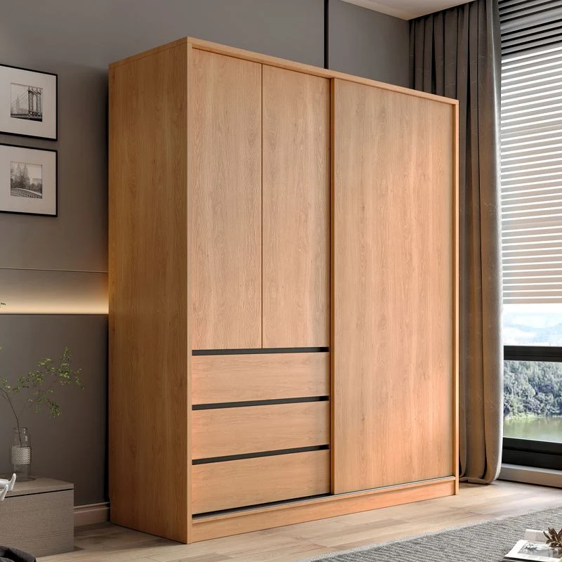 Armario de madera de ingenierí con cajón Armario guardarropa contemporáneo Clearhalo