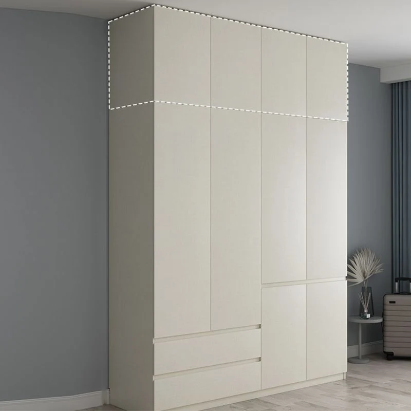 Armario de madera de ingenierí con estantes Armario con bisagras Clearhalo