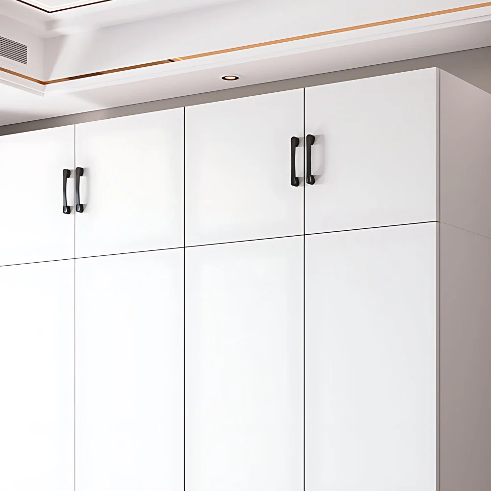 Armario de madera de ingenierí con puertas de cierre suave de estilo moderno Clearhalo