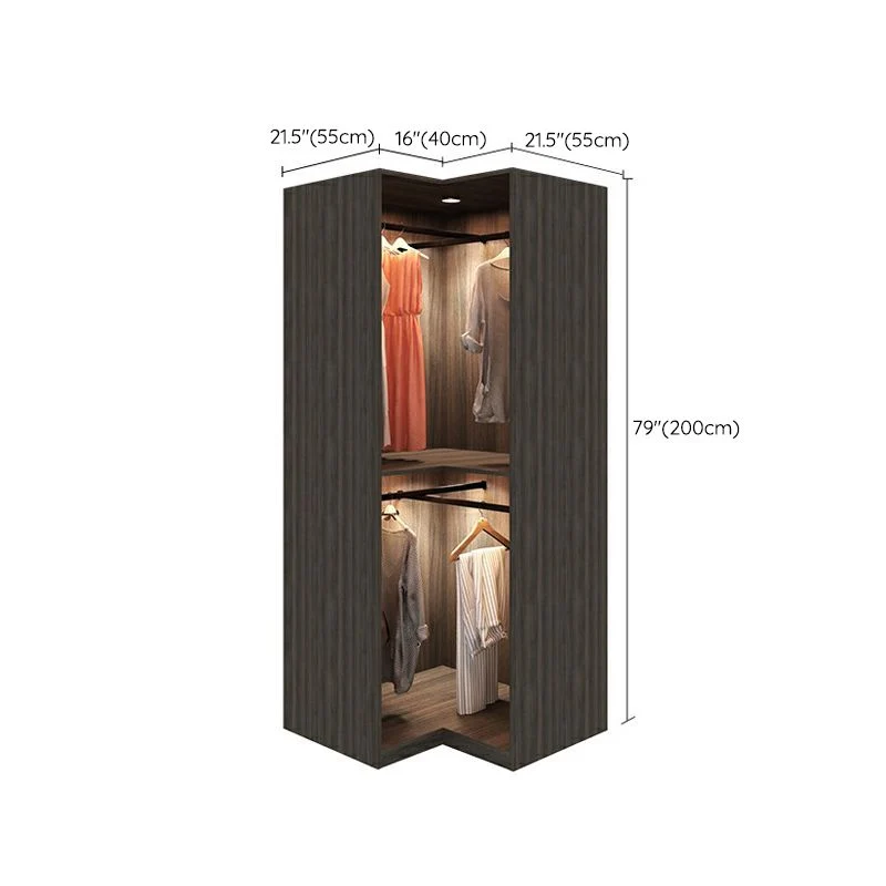 Armario de madera negra con puertas de vidrio Gabinete de almacenamiento interior moderno Clearhalo