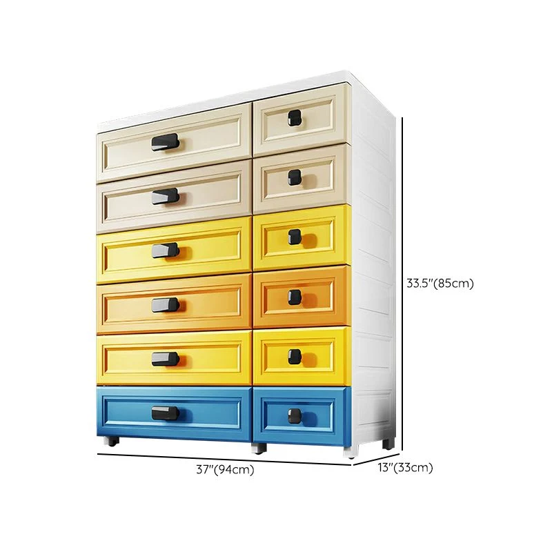 Armario moderno no colgante con patas Gabinete de almacenamiento de plástico Azul Clearhalo
