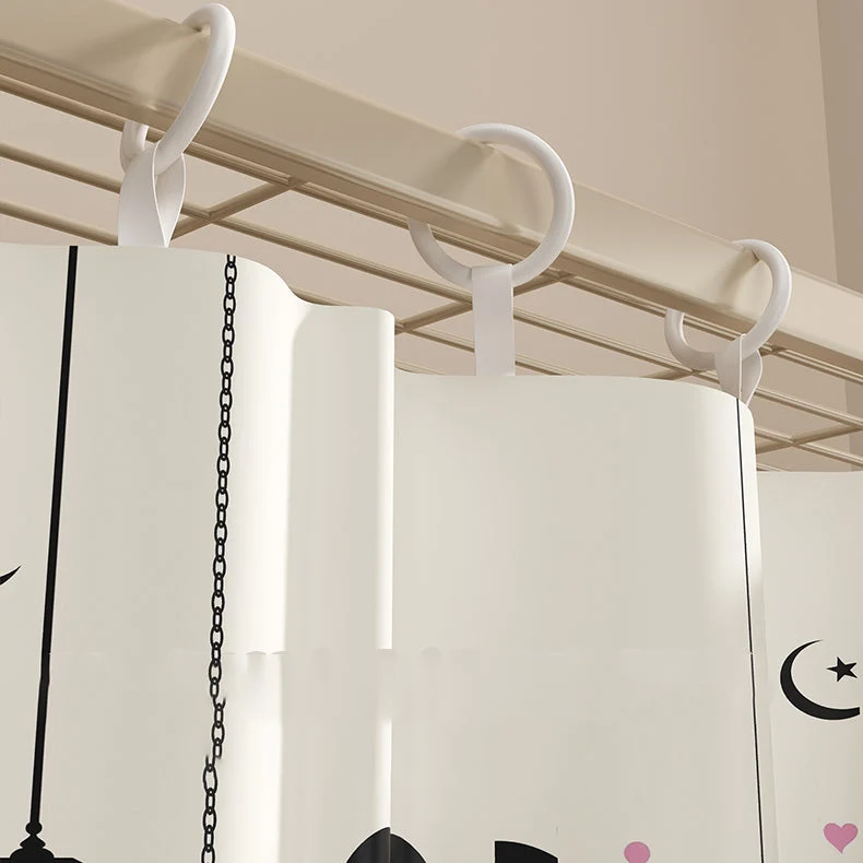 Armario plegable con estructura de metal, armario independiente con estantes Cuadros Clearhalo
