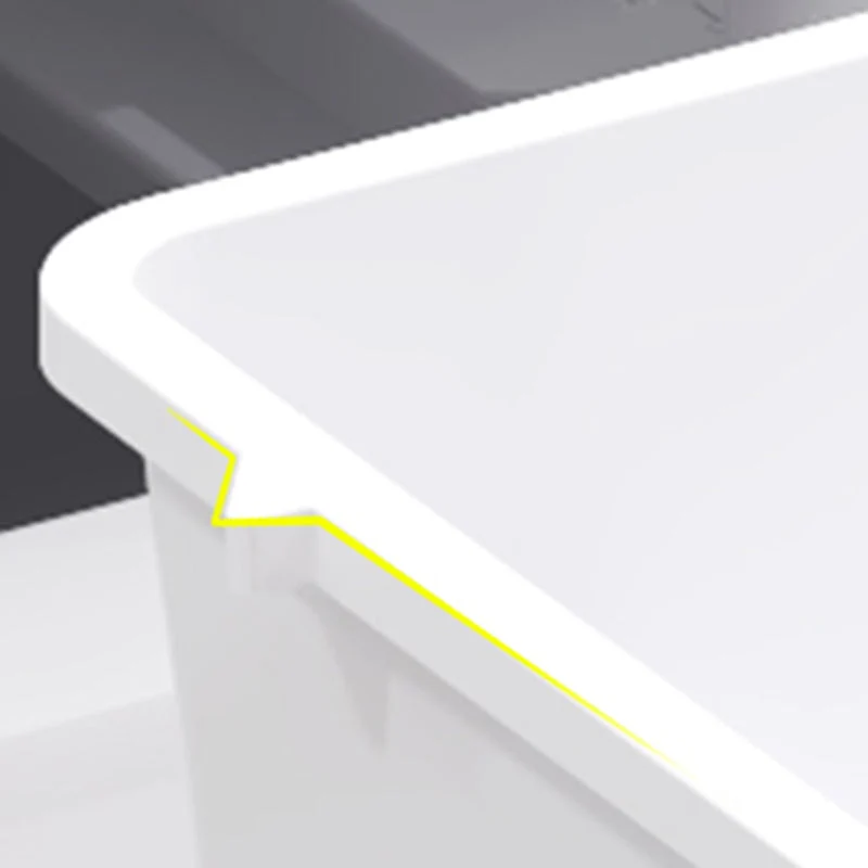 Armario de plástico rectangular para dormitorio estilo adolescente Blanco Clearhalo
