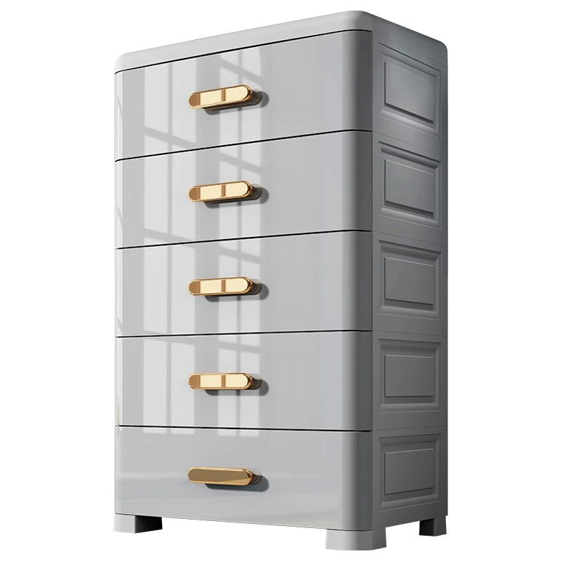Armario de plástico rectangular para dormitorio estilo adolescente Blanco Clearhalo