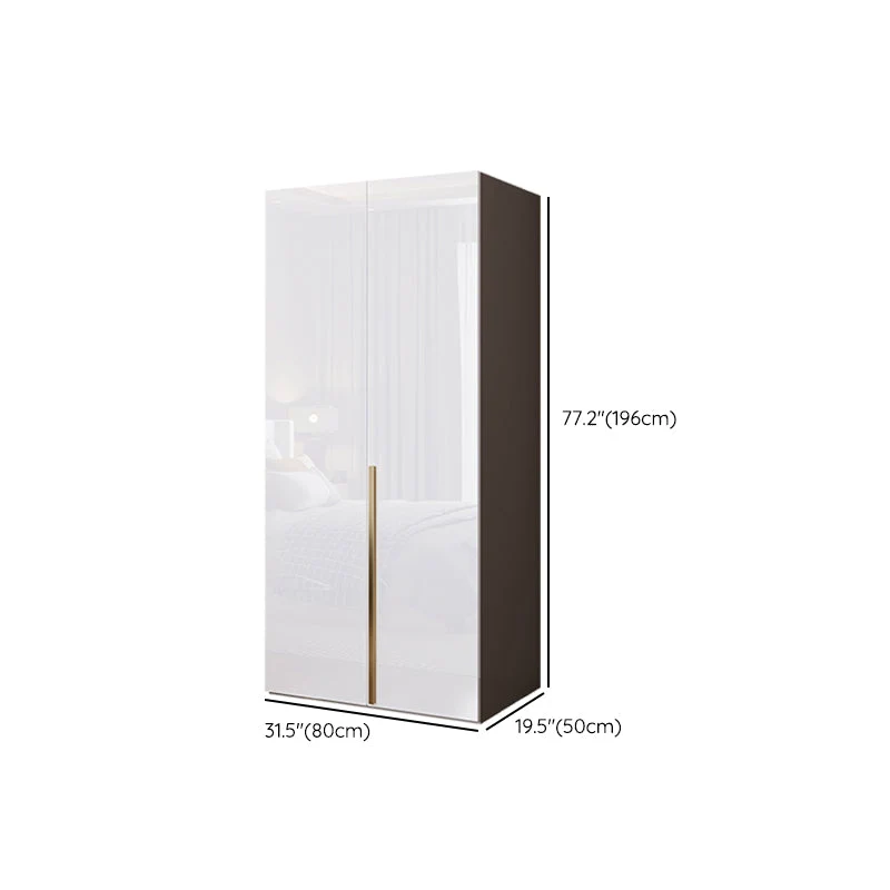 Armario de puertas de cierre suave para dormitorio, armario de madera de estilo moderno Clearhalo