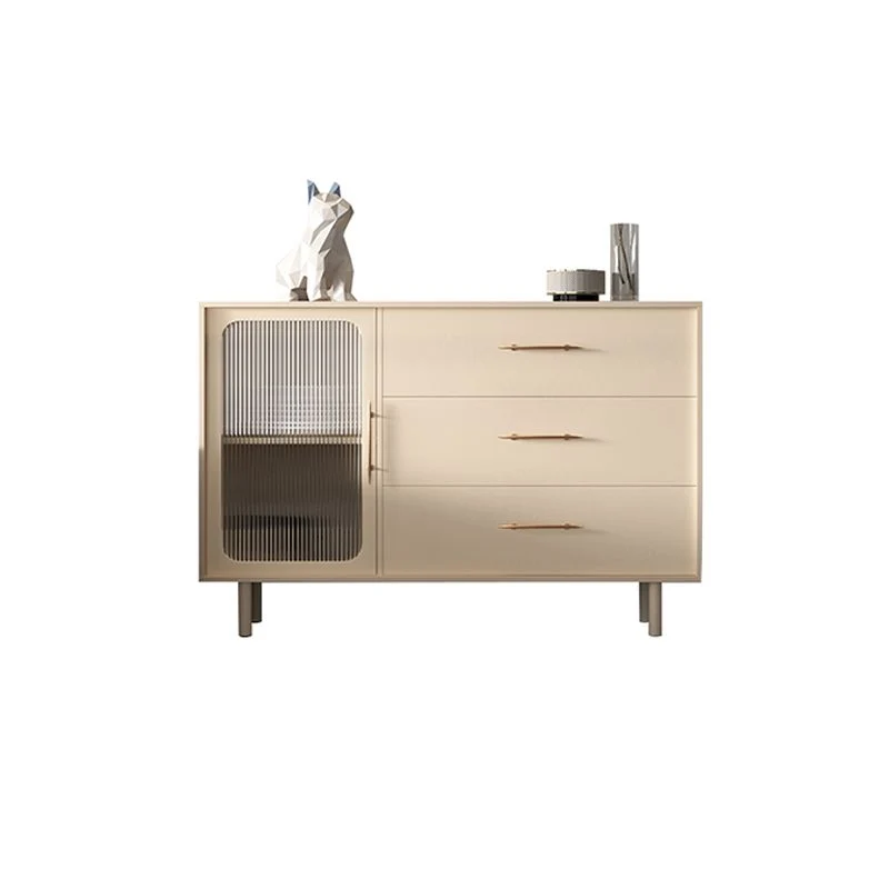Buffet de aparador contemporáneo con cajones Servidor de buffet de madera Clearhalo