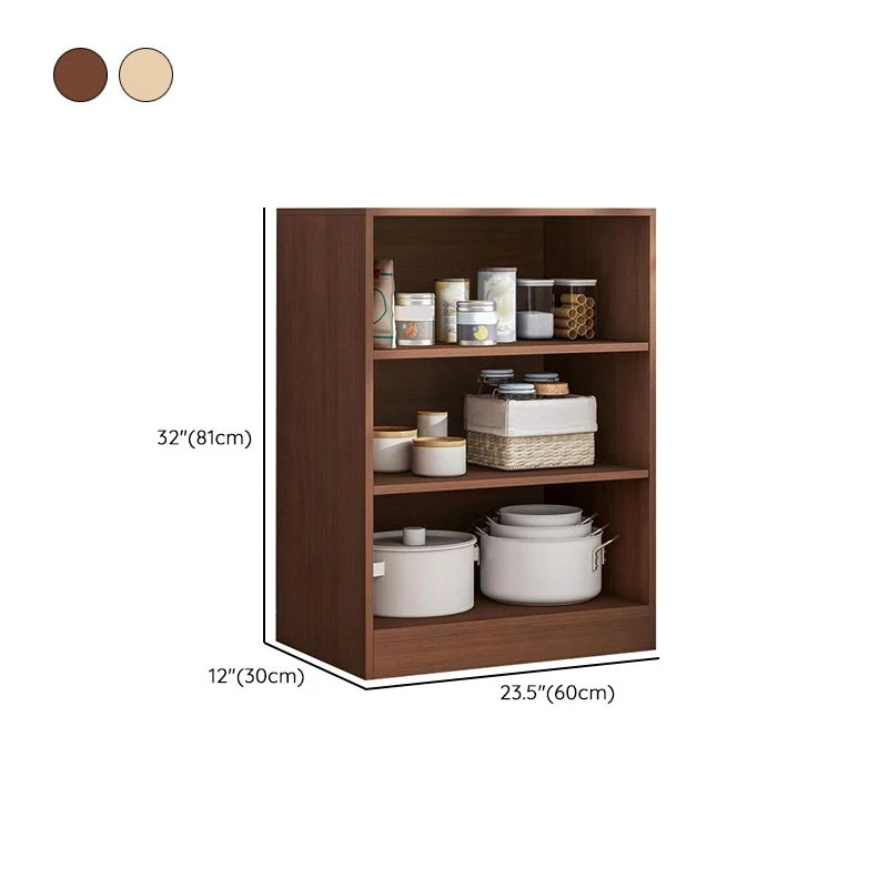 Buffet de comedor de madera Glam Buffet Server con gabinete y cajón Nuez Clearhalo