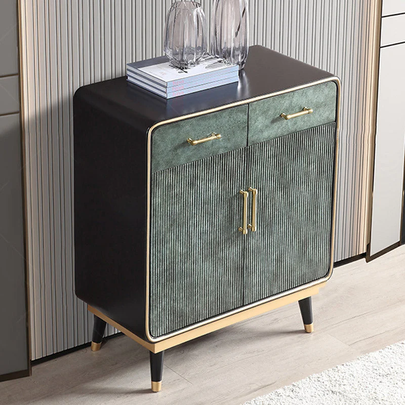 Buffet de comedor de piedra Credenza moderno y contemporáneo con cajones y gabinetes Verde Clearhalo