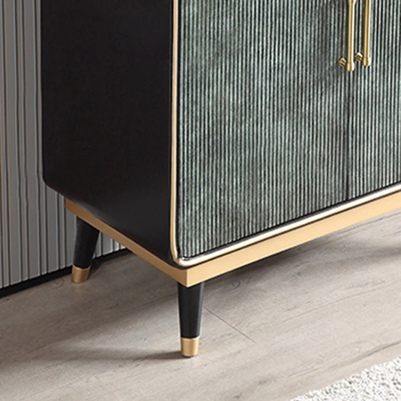 Buffet de comedor de piedra Credenza moderno y contemporáneo con cajones y gabinetes Verde Clearhalo