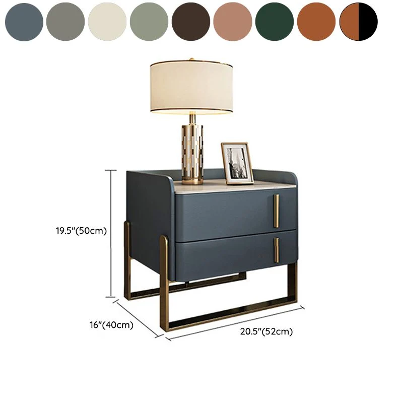 Cajones de pino Glam incluidos Mesa decorativa Mesita de noche de 20" de alto con patas Verde Clearhalo