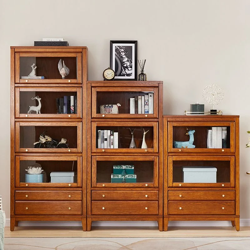 Cómoda rectangular minimalista Cómoda decorativa de madera moderna de mediados de siglo Madera Clearhalo