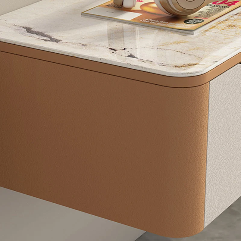 Consola de TV con gestión de cables y almacenamiento cerrado, soporte para TV de piedra estilo Glam Clearhalo