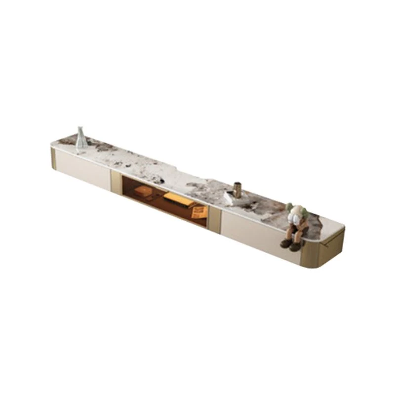 Consola de TV con gestión de cables montada en la pared con soporte para TV de estilo moderno, 47 pulgadas de largo x 11,8...