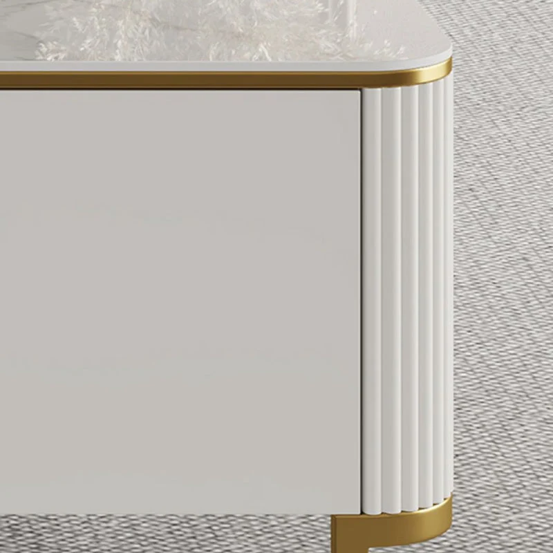 Consola con soporte de almacenamiento cerrado Consola multimedia para TV Glam con cajones Clearhalo