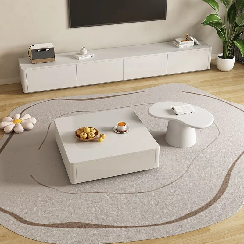 Consola escandinava para TV con cajón de pino para sala de estar Clearhalo