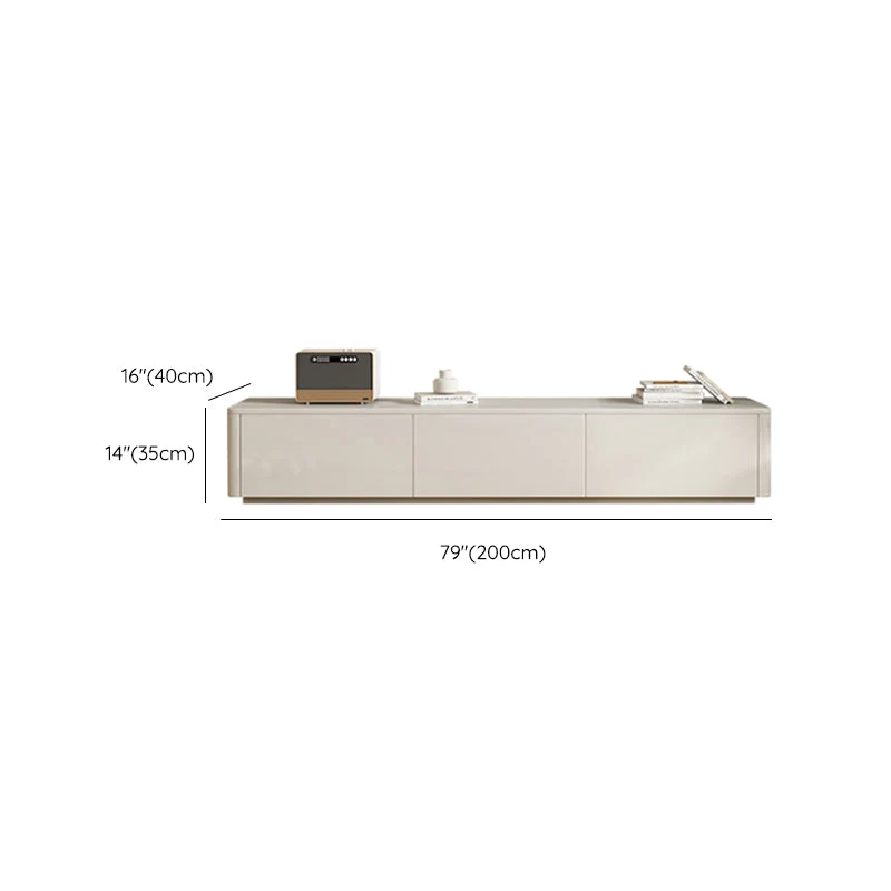 Consola escandinava para TV con cajón de pino para sala de estar Clearhalo
