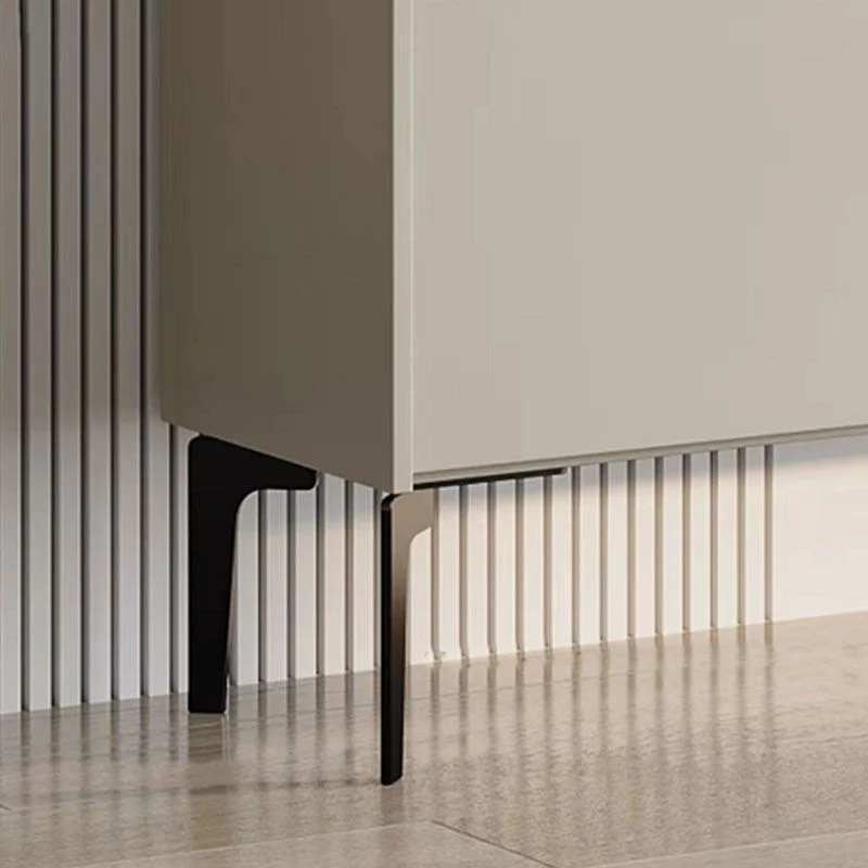 Consola para TV de piedra y madera de 31,5" Alto Soporte para TV moderno con 2 puertas y cajones Clearhalo
