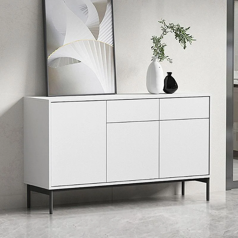 Credenza estilo moderno para servidores de madera con gabinetes y cajones Clearhalo