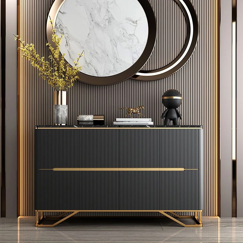 Credenza de piedra con tablero lateral contemporáneo moderno con gabinetes para cocina Verde Clearhalo
