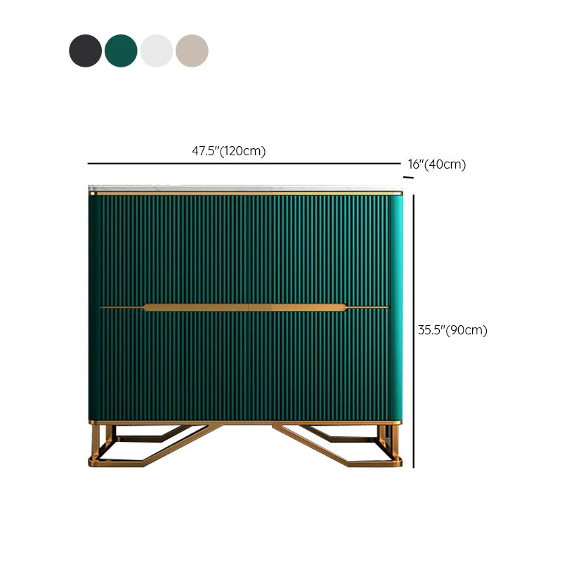Credenza de piedra con tablero lateral contemporáneo moderno con gabinetes para cocina Verde Clearhalo