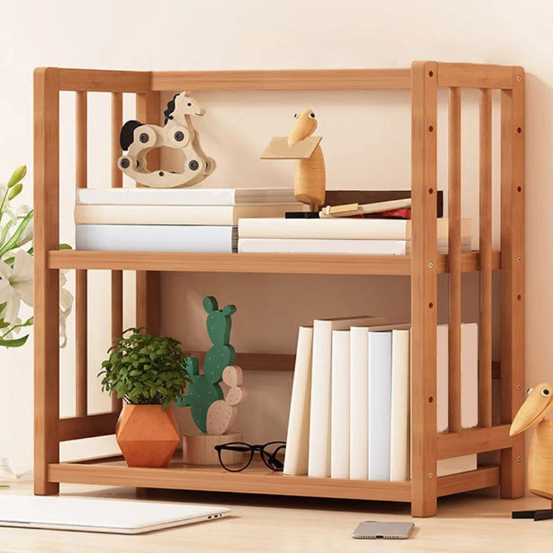 Estanterí de madera contemporánea con respaldo abierto para oficina en casa Clearhalo