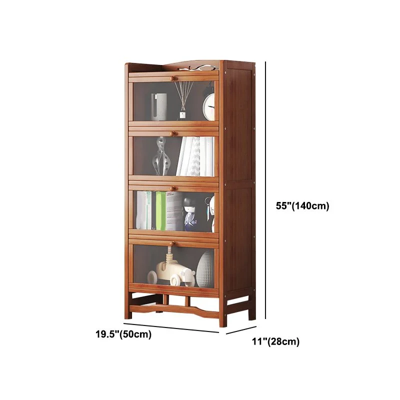 Estanterí para libros estándar con puertas Estanterí moderna para oficina en casa Clearhalo