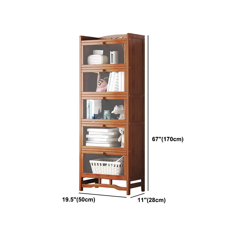 Estanterí para libros estándar con puertas Estanterí moderna para oficina en casa Clearhalo