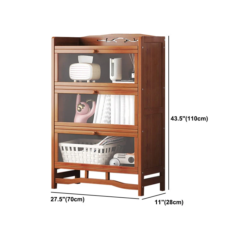 Estanterí para libros estándar con puertas Estanterí moderna para oficina en casa Clearhalo