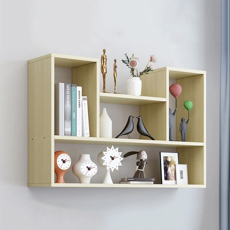 Estanterí de pared Estanterí de estilo moderno para sala de estudio y oficina Blanco Clearhalo