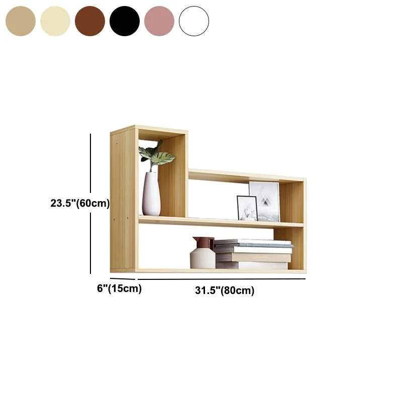 Estanterí de pared Estanterí de estilo moderno para sala de estudio y oficina Blanco Clearhalo