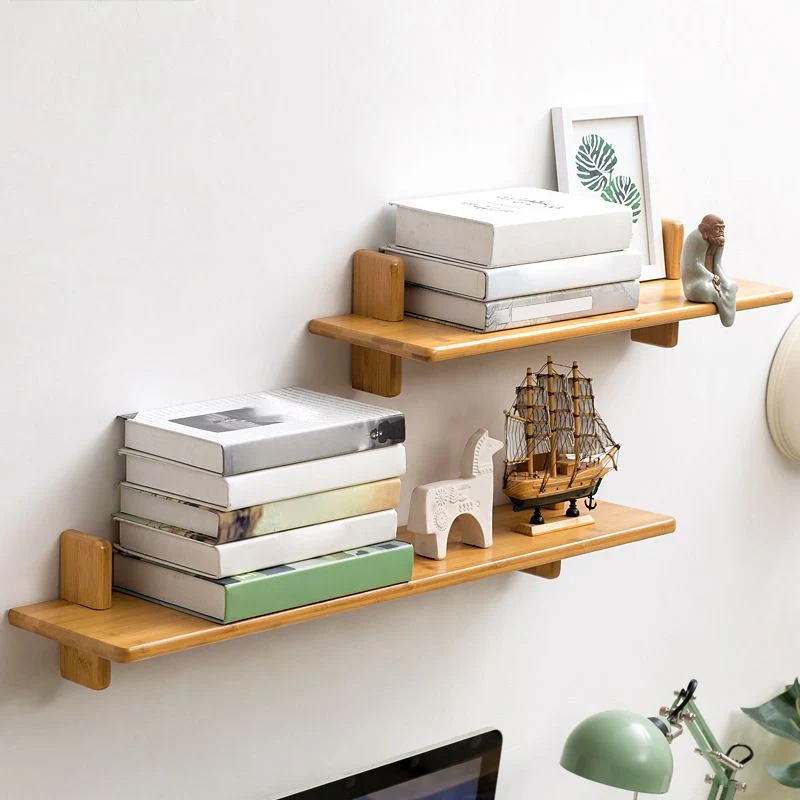 Estanterí trasera cerrada de madera de estilo moderno para oficina en casa Naturales Clearhalo